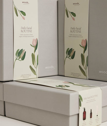 Daily Facial Routine | Limited-edition Gift Set from woods_ copenhagen.
