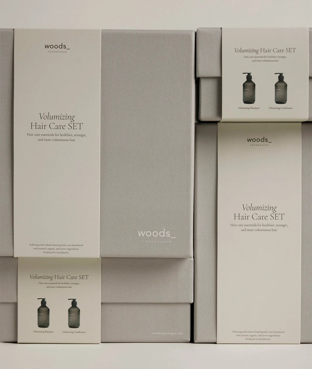 Woods Copenhagen Volumizing Hair Care Set – organiske aktiver til hårvolumen